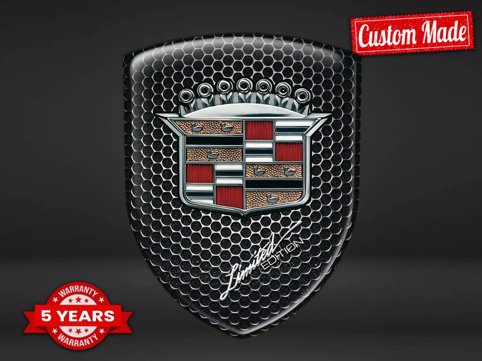 Cadillac Autoaufkleber Robust Stern Hochwertig